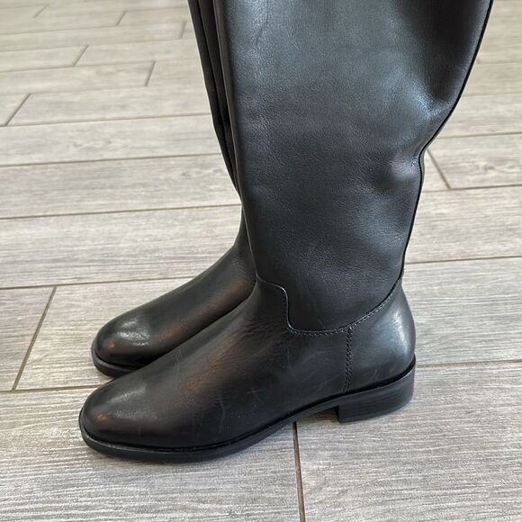 Jack Rogers Adaline Black Leather Riding Boots New! - Picture 12 of 14